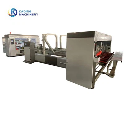 Tiesios linijos automatinis aplankas „Gluer Machine“ skirta dėžutės dėžutei